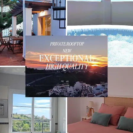 Penthouse With Hot Tub And Air Conditioning Offering Breathtaking Panoramic Mountain And Sea Views Cómpeta Zewnętrze zdjęcie